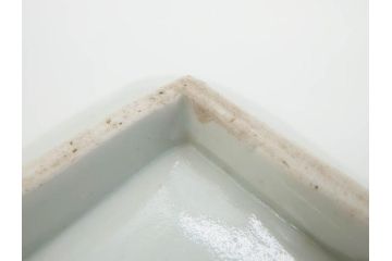 江戸期　古伊万里　染付　富貴長春　約21cm　7寸　牡丹蛸唐草文　細やかで力強く描かれた文様が魅力的な長皿(七寸、和食器、和皿)(R-077096)