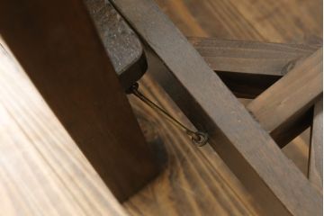 和製アンティーク　ナラ材　レア!!　大正ロマンスタイルにぴったりの情緒あふれるソファベッド(3人掛け、3P、アームソファ、ソファベンチ)(R-077108)