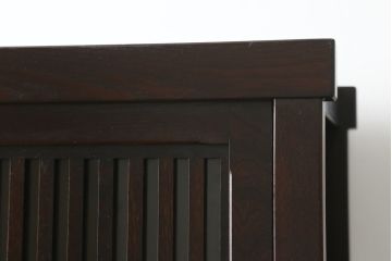 中古　美品　上質な和の空間を演出する二段重ね水屋箪笥(食器棚、茶箪笥、キャビネット、収納棚、戸棚、店舗什器)(R-077114)