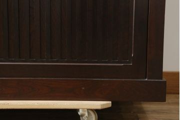 中古　美品　上質な和の空間を演出する二段重ね水屋箪笥(食器棚、茶箪笥、キャビネット、収納棚、戸棚、店舗什器)(R-077114)