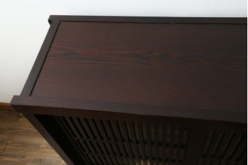 中古　美品　上質な和の空間を演出する水屋箪笥サイドボード(サイドキャビネット、収納棚、戸棚)(R-077115)