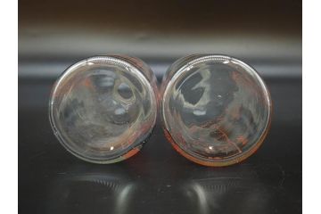 当時物　デットストック　犬張子印　古いガラスの哺乳瓶12本セット(ガラス製、犬張り子、祝犬、哺乳びん、ガラスビン、レトロガラス、ミルクびん、メモリ付き、計量容器)(R-077123)