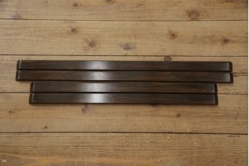 中古　最高級　シャム柿(ジリコテ)材　無垢材　特徴的な木目が目を引く、大振りな囲炉裏テーブル(長火鉢、関西火鉢、木製火鉢、座卓、ローテーブル、センターテーブル、リビングテーブル)(R-077159)