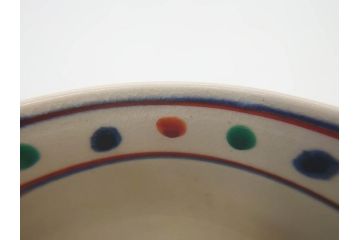 竜谷焼　宮川香雲　寿　約12cm　4寸　紅安南　数茶碗10客セット(京焼、龍谷窯、和食器、茶道具、茶器、湯呑、共布、共箱付き、四寸)(R-077162)
