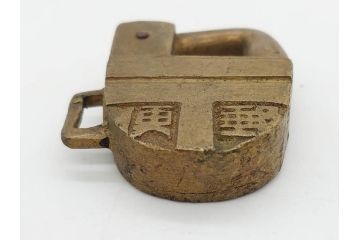 戦前　郵便局錠前11個セット(鉄道郵便局、郵便車締切錠、南京錠、鍵なし、国鉄、現金輸送用?)(R-077163)