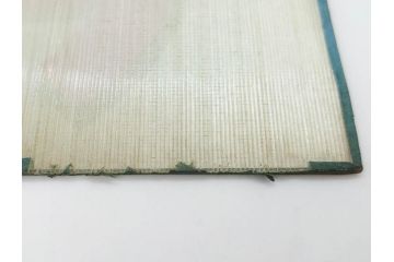 希少　大正〜昭和初期　当時物　「ひやしビール」　ガラス看板(広告、店頭用、硝子製、昭和レトロ、ディスプレイ)(R-077166)