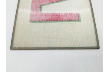希少　大正〜昭和初期　当時物　「ひやしコーヒ」　ガラス看板2点セット(広告、店頭用、硝子製、昭和レトロ、ディスプレイ、コーヒー)(R-077167)