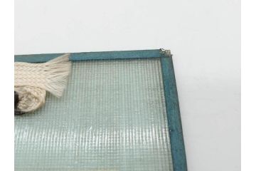 希少　大正〜昭和初期　当時物　「特製ミルクセーキ」　ガラス看板(広告、店頭用、硝子製、昭和レトロ、ディスプレイ)(R-077169)
