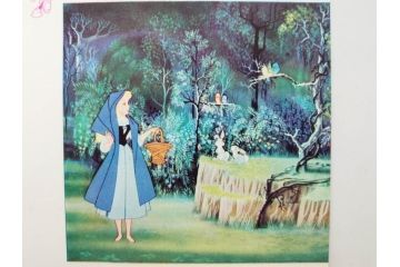当時物　昭和35年　森永製菓　ディズニー　ガム・キャラメル　景品セット(眠れる森の美女、絵葉書、ポストカード、おまけ、ディズニーランド、森永ディズニー)(R-077174)