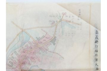 戦前　当時物　嘉義地震　震災略図　震災被害略図　震災概況略図9枚(台湾、中国、古文書、古地図)(R-077176)