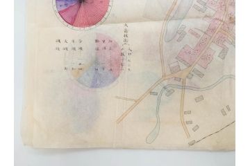 戦前　当時物　嘉義地震　震災略図　震災被害略図　震災概況略図9枚(台湾、中国、古文書、古地図)(R-077176)