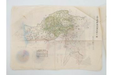 戦前　当時物　嘉義地震　震災略図　震災被害略図　震災概況略図9枚(台湾、中国、古文書、古地図)(R-077176)