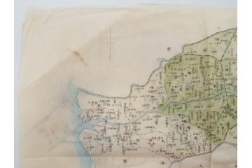 戦前　当時物　嘉義地震　震災略図　震災被害略図　震災概況略図9枚(台湾、中国、古文書、古地図)(R-077176)