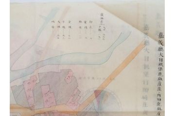 戦前　当時物　嘉義地震　震災略図　震災被害略図　震災概況略図9枚(台湾、中国、古文書、古地図)(R-077176)