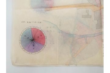 戦前　当時物　嘉義地震　震災略図　震災被害略図　震災概況略図9枚(台湾、中国、古文書、古地図)(R-077176)