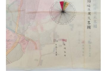 戦前　当時物　嘉義地震　震災略図　震災被害略図　震災概況略図9枚(台湾、中国、古文書、古地図)(R-077176)