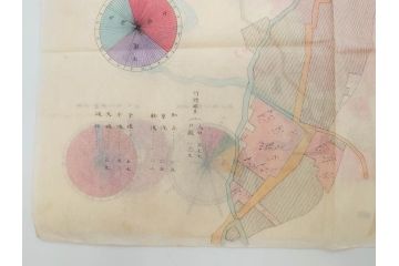 戦前　当時物　嘉義地震　震災略図　震災被害略図　震災概況略図9枚(台湾、中国、古文書、古地図)(R-077176)