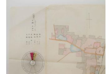 戦前　当時物　嘉義地震　震災略図　震災被害略図　震災概況略図9枚(台湾、中国、古文書、古地図)(R-077176)