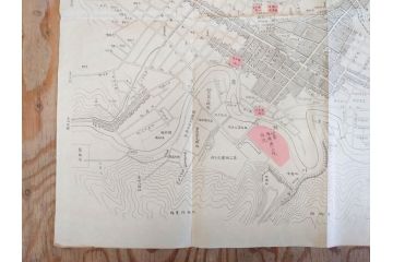 戦前　当時物　露国領土侵略図　日獨戦局地図　仙台市略図　古地図3枚セット(ロシア、日本、ドイツ、日独戦争、大阪朝日新聞、青島及其附近明細図、仙台豫備病院配置図、古文書)(R-077178)