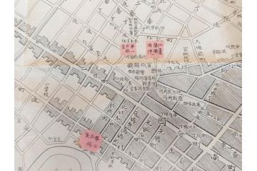 戦前　当時物　露国領土侵略図　日獨戦局地図　仙台市略図　古地図3枚セット(ロシア、日本、ドイツ、日独戦争、大阪朝日新聞、青島及其附近明細図、仙台豫備病院配置図、古文書)(R-077178)