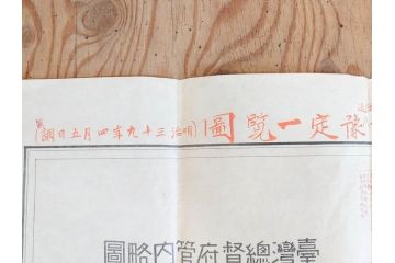 希少　明治期　当時物　台湾総督府管内略図　臺介全図　台湾民族分布図　台湾鉄道線路図　古地図4枚セット(警察本署製図、台湾神社、陸軍中将、古文書、臺湾)(R-077179)