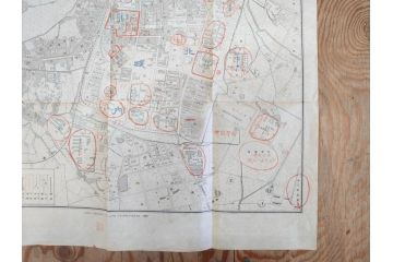希少　明治期　当時物　台湾総督府管内略図　臺介全図　台湾民族分布図　台湾鉄道線路図　古地図4枚セット(警察本署製図、台湾神社、陸軍中将、古文書、臺湾)(R-077179)