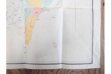 希少　明治期　当時物　台湾総督府管内略図　臺介全図　台湾民族分布図　台湾鉄道線路図　古地図4枚セット(警察本署製図、台湾神社、陸軍中将、古文書、臺湾)(R-077179)