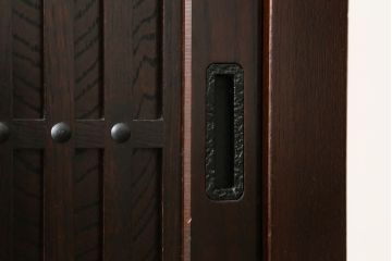 中古　美品　上質な和の空間を演出する水屋箪笥サイドボード(サイドキャビネット、収納棚、戸棚、食器棚、茶箪笥)(R-077184)