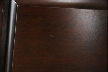 中古　北海道民芸家具　上品な雰囲気漂うビューローブックケース(ライティングビューロー、簿記机、本箱、本棚、飾り棚、収納棚、戸棚、ワークデスク、在宅用、在宅ワーク用)(R-077188)