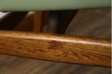 デンマークビンテージ　美品　激レア　希少!!　Finn Haugaard(フィン ホガード)デザイン　Bondo Gravesen A/S(ボンドグラヴェセン)社製　ローズウッド　実用性とデザイン性を兼ね備えたアームチェア(ダイニングチェア、ヴィンテージ、北欧)(R-077197)