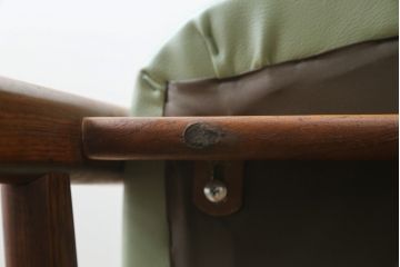 デンマークビンテージ　美品　激レア　希少!!　Finn Haugaard(フィン ホガード)デザイン　Bondo Gravesen A/S(ボンドグラヴェセン)社製　ローズウッド　実用性とデザイン性を兼ね備えたアームチェア(ダイニングチェア、ヴィンテージ、北欧)(R-077197)