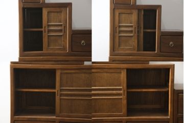 和製ビンテージ　美品　アンティーク調　シンプルなデザインが魅力的な両面使いできる階段箪笥(和箪笥、和タンス、収納箪笥、ヴィンテージ)(R-077205)