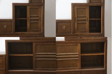 和製ビンテージ　美品　アンティーク調　シンプルなデザインが魅力的な両面使いできる階段箪笥(和箪笥、和タンス、収納箪笥、ヴィンテージ)(R-077205)