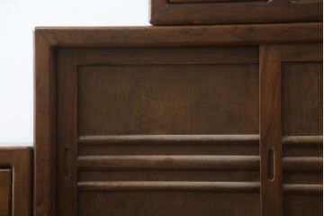 和製ビンテージ　美品　アンティーク調　シンプルなデザインが魅力的な両面使いできる階段箪笥(和箪笥、和タンス、収納箪笥、ヴィンテージ)(R-077205)