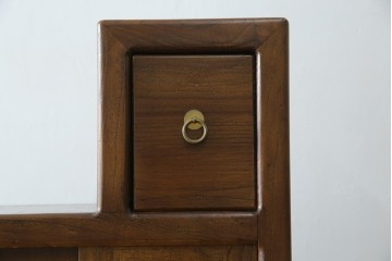 和製ビンテージ　美品　アンティーク調　シンプルなデザインが魅力的な両面使いできる階段箪笥(和箪笥、和タンス、収納箪笥、ヴィンテージ)(R-077205)