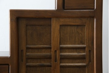 和製ビンテージ　美品　アンティーク調　シンプルなデザインが魅力的な両面使いできる階段箪笥(和箪笥、和タンス、収納箪笥、ヴィンテージ)(R-077205)