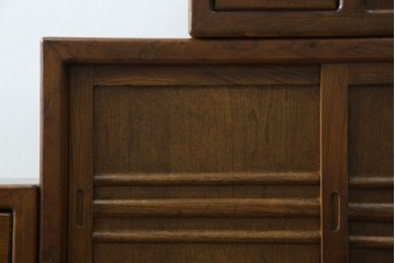 和製ビンテージ　美品　アンティーク調　シンプルなデザインが魅力的な両面使いできる階段箪笥(和箪笥、和タンス、収納箪笥、ヴィンテージ)(R-077205)