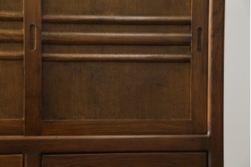 和製ビンテージ　美品　アンティーク調　シンプルなデザインが魅力的な両面使いできる階段箪笥(和箪笥、和タンス、収納箪笥、ヴィンテージ)(R-077205)