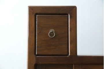 和製ビンテージ　美品　アンティーク調　シンプルなデザインが魅力的な両面使いできる階段箪笥(和箪笥、和タンス、収納箪笥、ヴィンテージ)(R-077205)