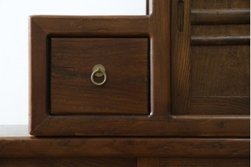 和製ビンテージ　美品　アンティーク調　シンプルなデザインが魅力的な両面使いできる階段箪笥(和箪笥、和タンス、収納箪笥、ヴィンテージ)(R-077205)