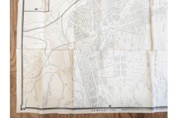 明治大正期　当時物　満州地図&市街地図　大連市街図　青泥窪市街図　古地図3枚セット(南満州鉄道、大阪十字屋出版、大連天野満書堂、古文書、中国)(R-077217)