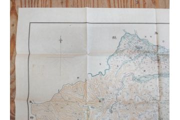 大正元年　「埼玉県水害誌」　洪水氾濫之図付き(埼玉県庁、災害、地誌、和書、古書、古本、古文書、古地図、附図)(R-077218)