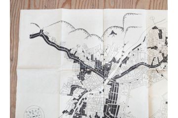 明治期　旧日本軍　第九師団司令部　第十七師管徴兵トラホーム花柳病調査表　達利尼市全図　歩兵第十六旅団司令部　下志津及六方野射撃場図　古地図等5枚セット(海軍軍令部、古文書、石川、岡山、秋田)(R-077220)