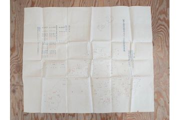 明治期　旧日本軍　第九師団司令部　第十七師管徴兵トラホーム花柳病調査表　達利尼市全図　歩兵第十六旅団司令部　下志津及六方野射撃場図　古地図等5枚セット(海軍軍令部、古文書、石川、岡山、秋田)(R-077220)