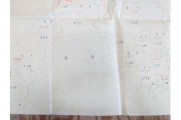 明治期　旧日本軍　第九師団司令部　第十七師管徴兵トラホーム花柳病調査表　達利尼市全図　歩兵第十六旅団司令部　下志津及六方野射撃場図　古地図等5枚セット(海軍軍令部、古文書、石川、岡山、秋田)(R-077220)