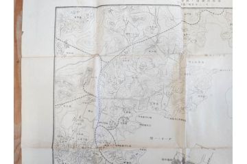 明治期　旧日本軍　第九師団司令部　第十七師管徴兵トラホーム花柳病調査表　達利尼市全図　歩兵第十六旅団司令部　下志津及六方野射撃場図　古地図等5枚セット(海軍軍令部、古文書、石川、岡山、秋田)(R-077220)