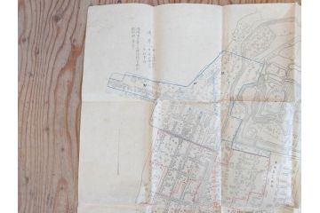 明治期　旧日本軍　第九師団司令部　第十七師管徴兵トラホーム花柳病調査表　達利尼市全図　歩兵第十六旅団司令部　下志津及六方野射撃場図　古地図等5枚セット(海軍軍令部、古文書、石川、岡山、秋田)(R-077220)