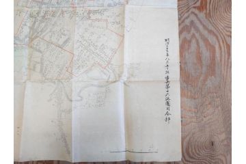 明治期　旧日本軍　第九師団司令部　第十七師管徴兵トラホーム花柳病調査表　達利尼市全図　歩兵第十六旅団司令部　下志津及六方野射撃場図　古地図等5枚セット(海軍軍令部、古文書、石川、岡山、秋田)(R-077220)