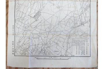 明治期　旧日本軍　第九師団司令部　第十七師管徴兵トラホーム花柳病調査表　達利尼市全図　歩兵第十六旅団司令部　下志津及六方野射撃場図　古地図等5枚セット(海軍軍令部、古文書、石川、岡山、秋田)(R-077220)