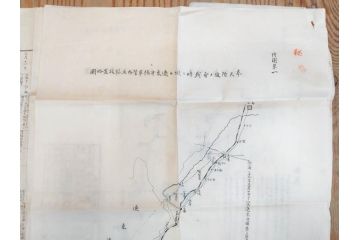 希少　明治期　当時物　第五師団戦闘詳報第二号　戦闘・設置・宿営地略図　古地図等12点セット(中国、第五師団、第七師団、古文書、真鍋支隊楊村、前衛河西務、張家湾、高家庄、奉点)(R-077221)